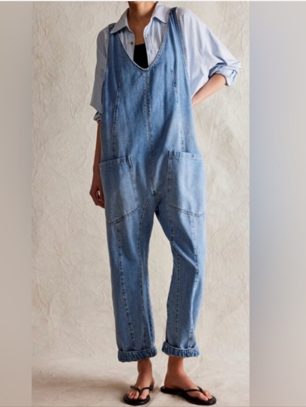 Free People We The Free High Roller Jumpsuit Sz S